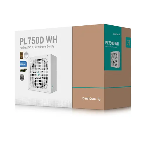 PSU DEEPCOOL PL750D WH 80+ BRONZE PCIE-5 WHITE